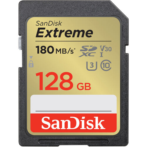 SanDisk 128GB Extreme SD UHS-I Card - SDSDXVA-128G-GNCIN